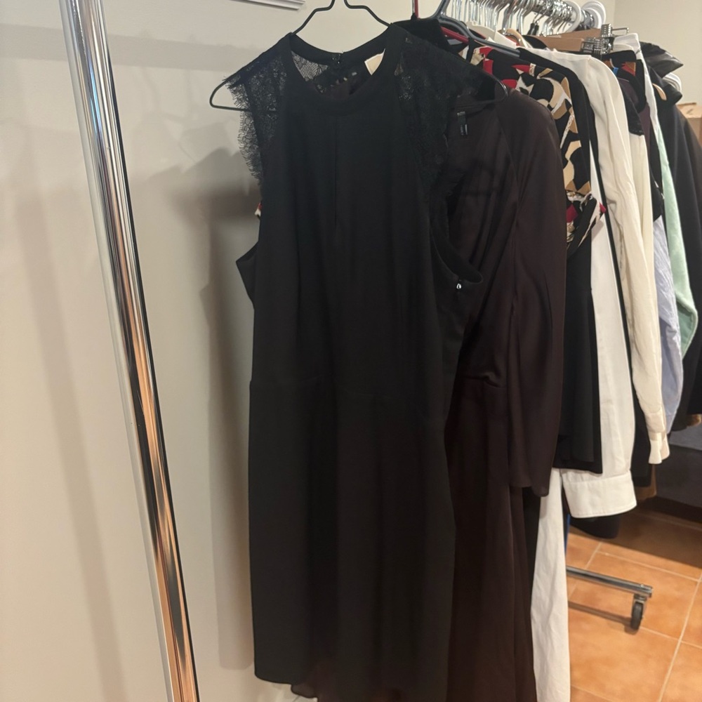 Michael Kors Black Lace Mini Dress